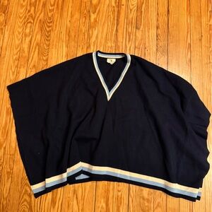 Tuckernuck Camden Varsity V Neck Pullover Poncho OS